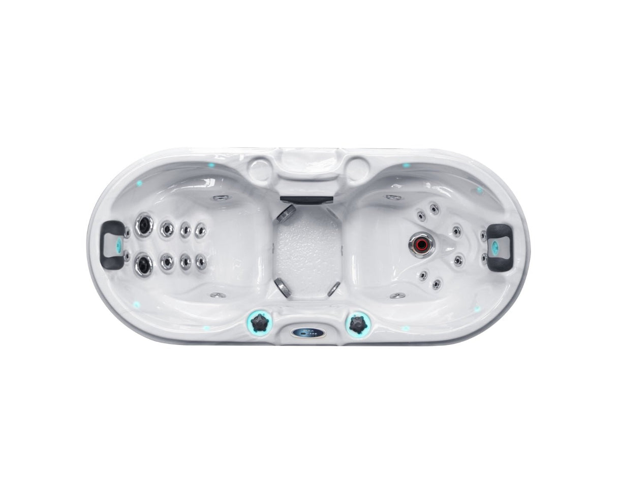 Bliss 2-person compact spa with dual ergonomic seats and therapeutic jets, perfect for urban living - Passion Spas Signature Collection
