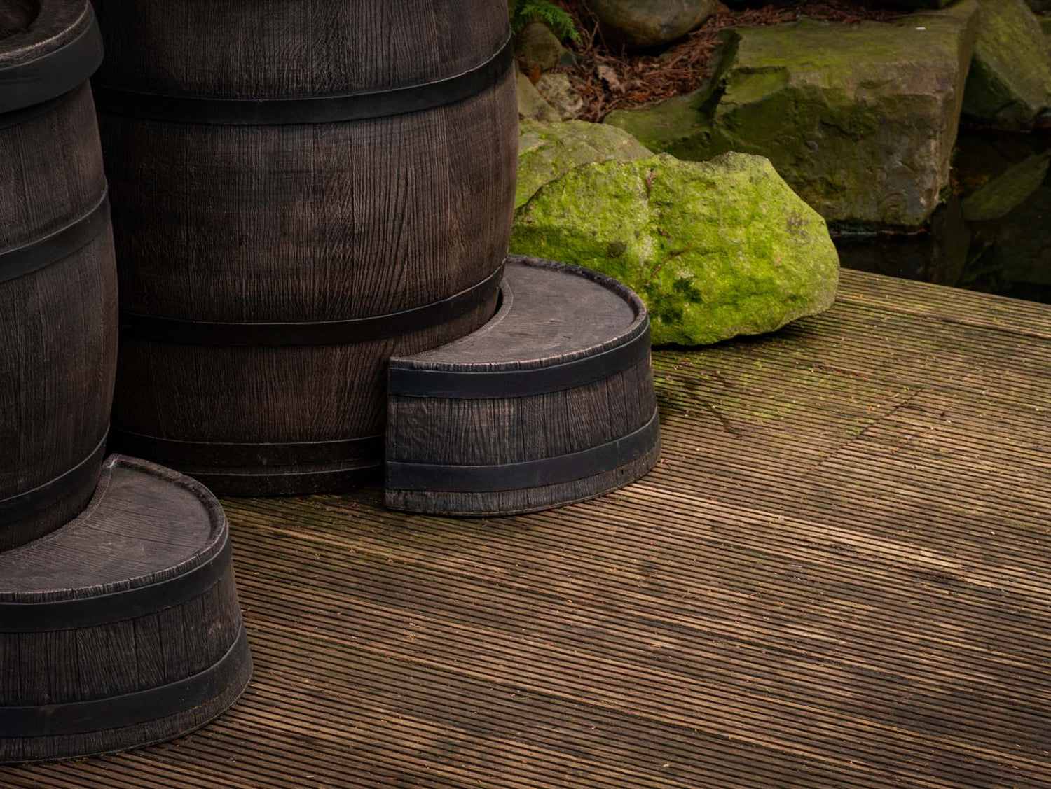 The Wim Hof Icebarrel XL ice bath step and seat