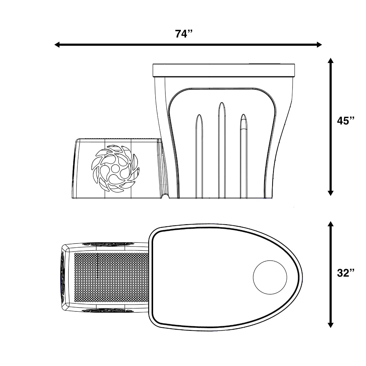 Revive Pro ice bath dimensions