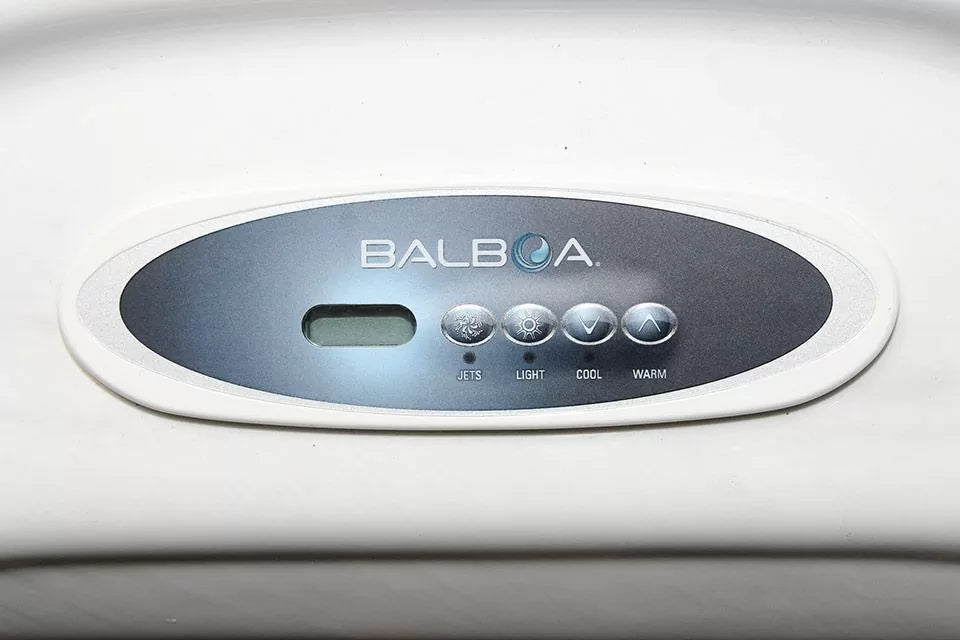 Balboa digital control panel for Bliss compact spa featuring LED display and function buttons - Passion Spas Signature Collection Hot Tubs
