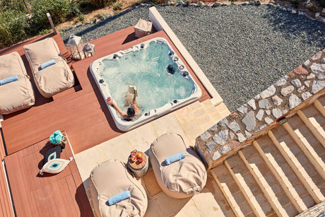Hot Tub with a View: Joy Spa Installation on a Terrace in Pallini, Greece