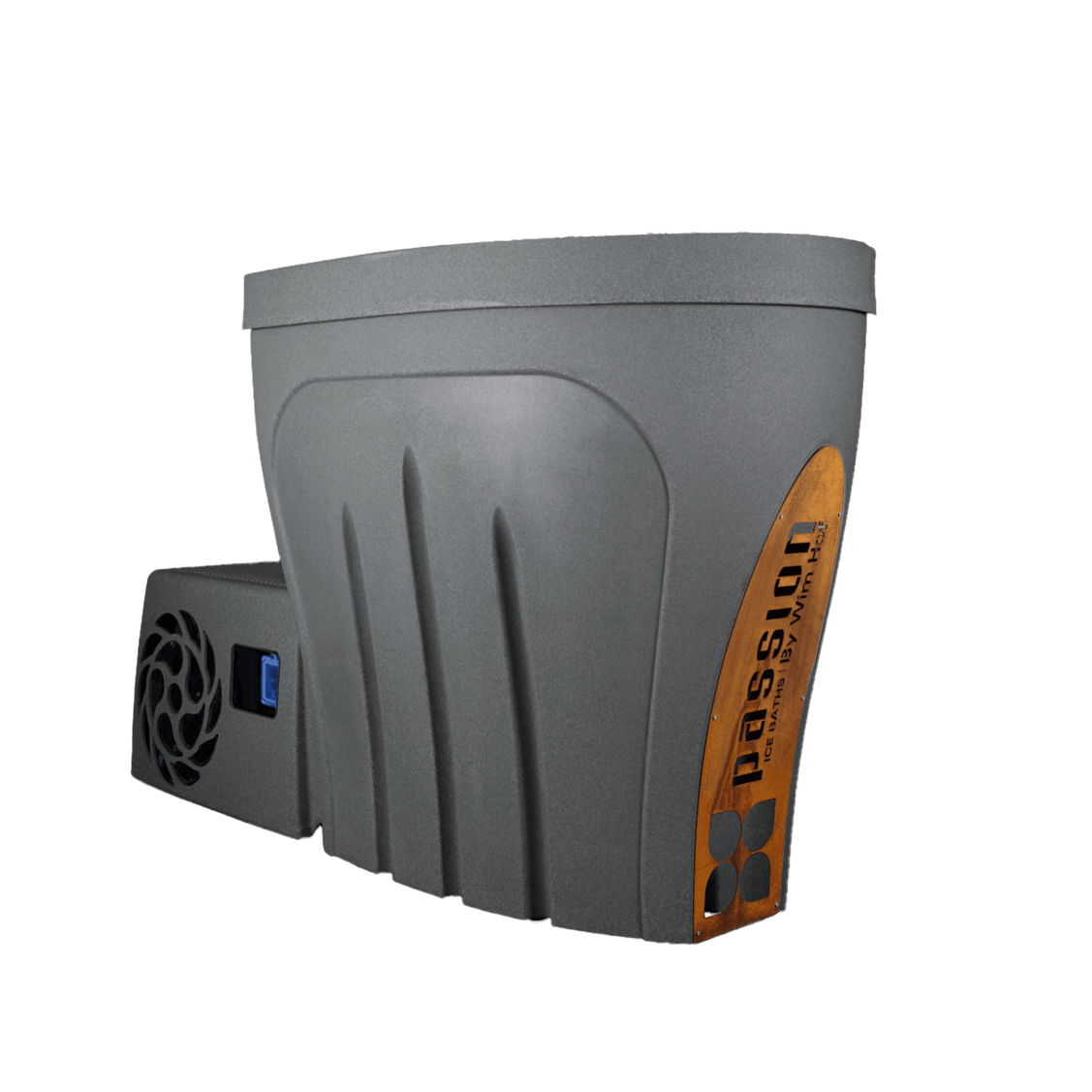 Revive Pro medium grey ice bath Moss Stone corten steel