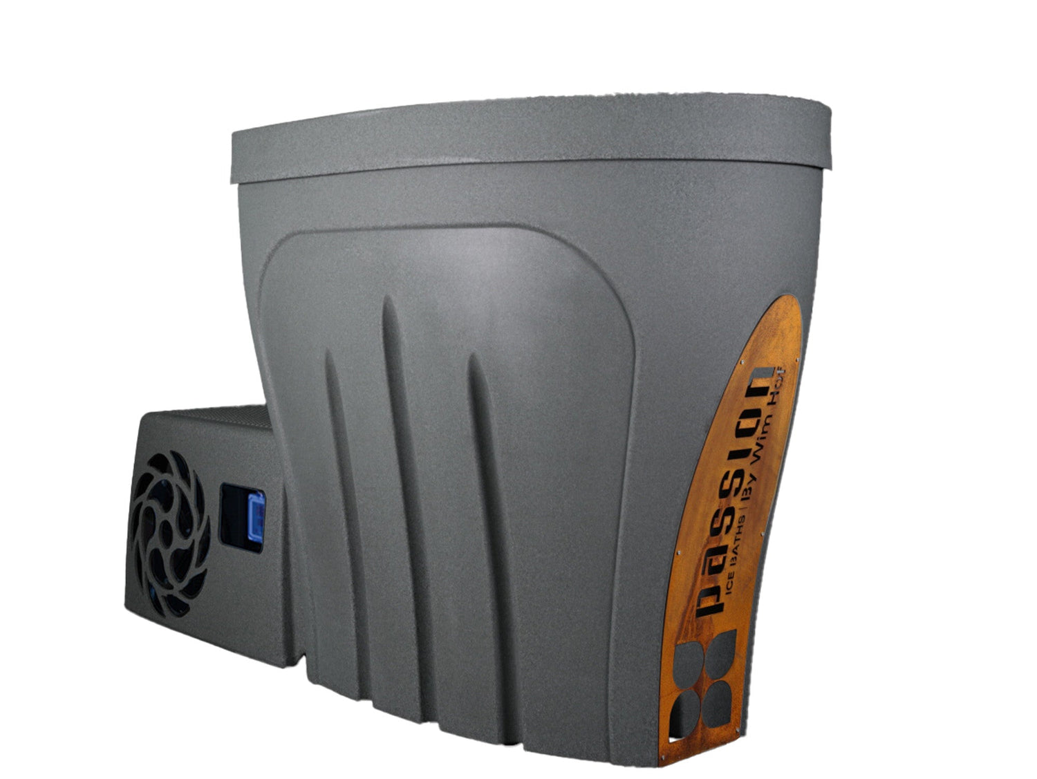 Revive Pro medium grey ice bath Moss Stone corten steel