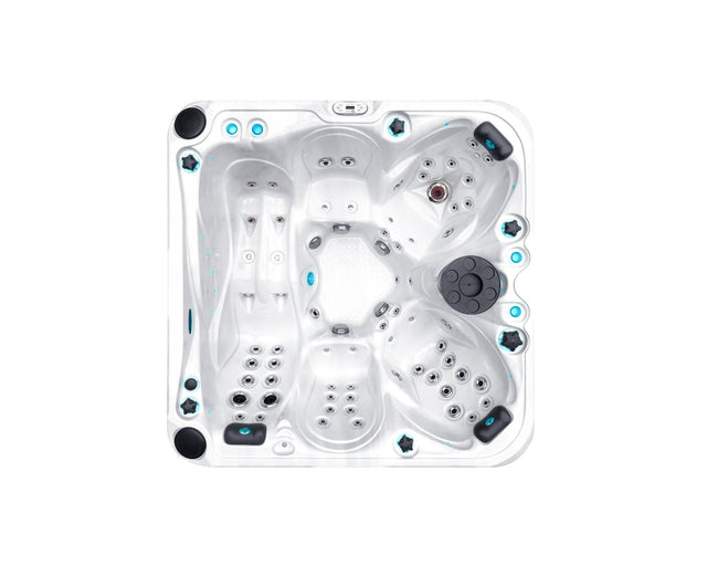 Solace 5-person hot tub with Aqua Rolling Massage by Fonteyn Houston